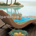 Outdoor rattan wicker pool sunbed daybed