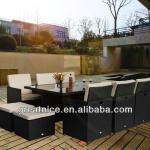 Rattan Outdoor Garden Furniture Patio Set Cube Sofa Weave Wicker Dining Set