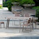 New Arrival Brushed Aluminum table and chair