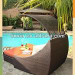2014 hot quality outdoor lounge New Collection garden wicker daybed furniture