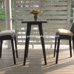 Outdoor rattan bar stools with table bistro set