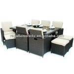 sell rattan garden furniture/rattan outdoor furniture /rattan cube RLF-018DTY