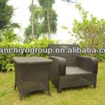 black outdoor hanging set(1 desk+1 chair)