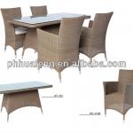Four chairs and table outdoor furniture-WFC074AR