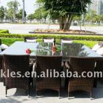 Outdoor furniture garden rattan dining table chair set 2013 KS5072