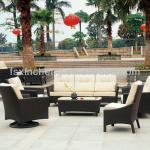 Aluminum and PE rattan furniture ZXGS-222 sofa set-ZXGS-222