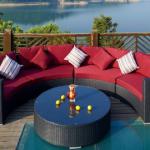 Rattan Patio Furniture Round Sofa