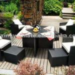 9pcs outdoor rattan furniture set UNT-R-178A-UNT-R-178A