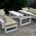 Corian outdoor lounge table and sofa sets