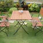 King wooden garden furniture set with iron frame