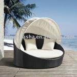 Outdoor Wicker Furniture round Canopy Bed Daybed