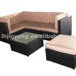 rattan furniture--1set=1 teapoy+1 ottoman+3 sofas with handrail+1 sofa without handrail-KKRF-003