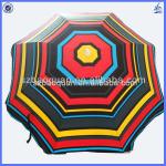 high quality advertising stripe fabric beach umbrella