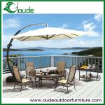 Outdoor patio metal cantilever garden umbrella