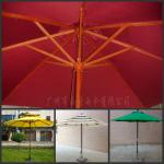 2.7m8k wooden outdoor umbrella