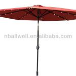 2014 NEW DESIGN CLASSIC GARDEN UMBRLLA WITH SOLAR LED LIGHTS,AWOU5010-1,METAL UMBRELLA,UV-RESISTANT,SUPPLIER