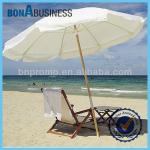 High quality beach patio wooden handle umbrella for single