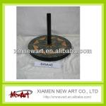 Outdoor Useful Ceramic unbrella stand with metal steel tube