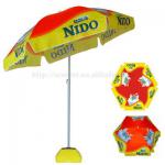 full color printing promotion beach umbrella with polyester fabric
