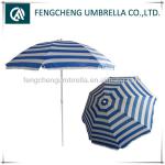 stripe promotional beach parasol