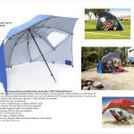 Quick shade fishing umbrella protection from sun, wind and rain