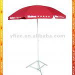 Advertising beach umbrella