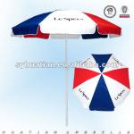 180g Polyester With Advertising Logo In Silk Screen Printing Beach Umbrella