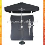 1.5*1.5m square aluminium parasol with crank