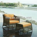 Popular rattan outdoor sofa set/rattan garden sofa/rattan leisure sofa with aluminum frame