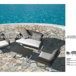 Granada aluminum wicker sofa set-