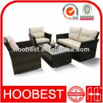 Outdoor Furniture, Factory Manufacturer Direct Wholesale, 4 Piece Garden Rattan Patio Sofa Set-Outdoor Furniture: HB160067
