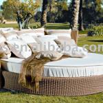 Outdoor patio furniture big round sofa bed KS5163