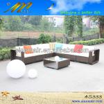 4S333-E best sale outdoor corner furniture polyrattan sofa