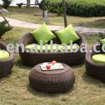 Popular outdoor furniture rattan sofa sets LS6029-LS6029