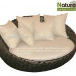 Outdoor Sofa Bed, Round Lounge Chair, Outdoor Lounge Bed-TF
