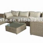 aluminium wicker multi people use sofa set