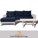 Diva Relax - Wicker sofa Wood table-05490