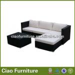 Outdoor weave sofa set L shape sofa from china