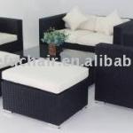 wicker/rattan funiture rattan outdoor sofa set WJK-SF-02