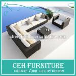 Hot PE rattan sofa with UV-proof with 10% discount (DH-9612)