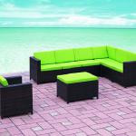 PE ratan sectional sofa outdoor furniture
