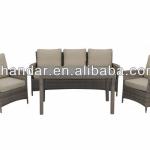 furniture outdoor sofa set with rattan weaving