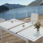 2014 Outdoor Garden Poly Rattan White Dining Patio Rattan Furniture-CH-841