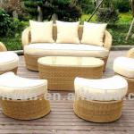 wicker circle sofa