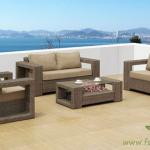 Patio wicker leisure sofa outdoor furniture-HLWSS088