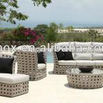 2013 New design of wicker leisure sofa/outdoor furniture/outdoor wicker sofa set with all weather cushions