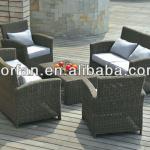 Ploy round rattan outdoor garden sofa furniture set