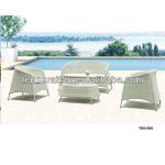 PE antique ,new white rattan garden sofa 4pcs set