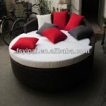 aluminum PE rattan sofa cum bed designs garden bed YPS058S1