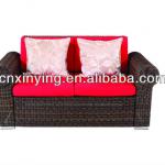 PE rattan love seats sofa furniture